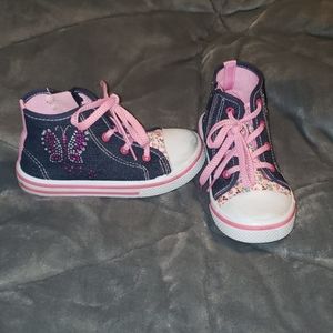 Toddler's Laura Ashley high-top shoes sz 10.